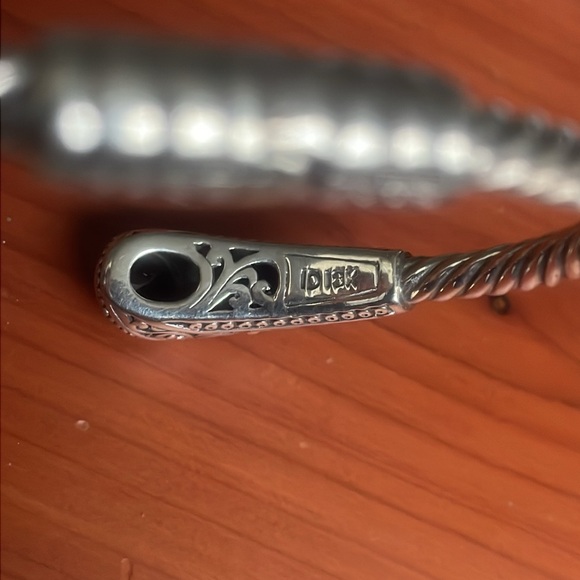 925 SS + 18k balinesian made cuff bracelet - Picture 4 of 8